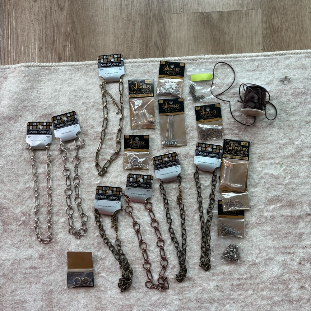 Silver and Gold Chain Accessory Set